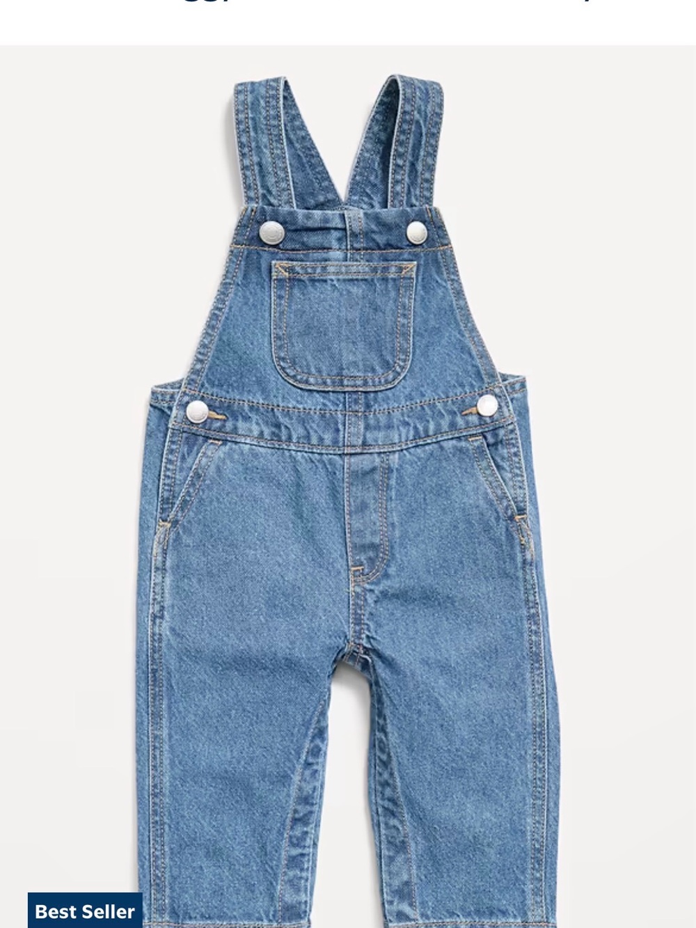 Old Navy Blue Denim Kids Overalls with Front Pocket